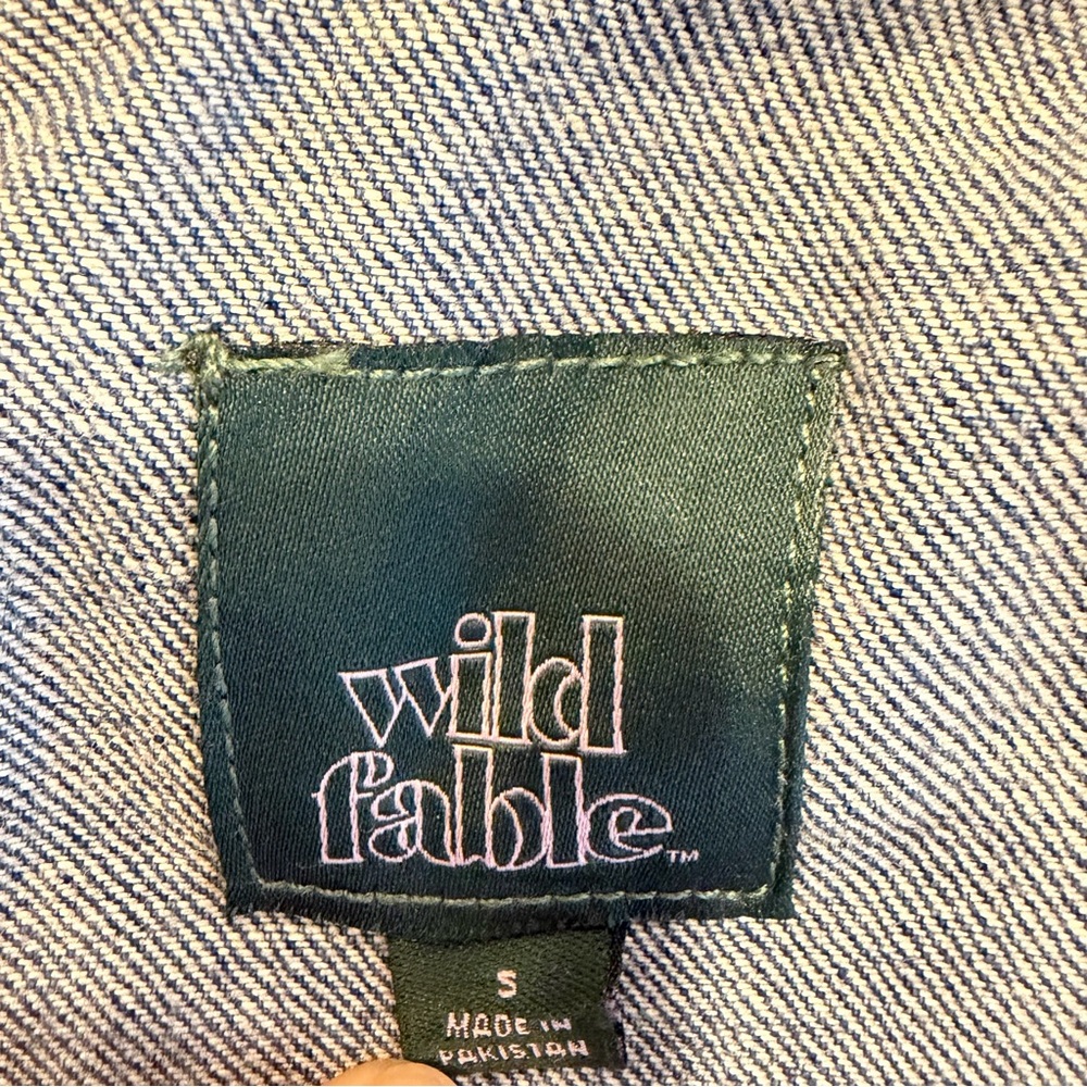 Wild Fable x Benson Boone Denim Vest - American Heart - Size S - Picture 12 of 14